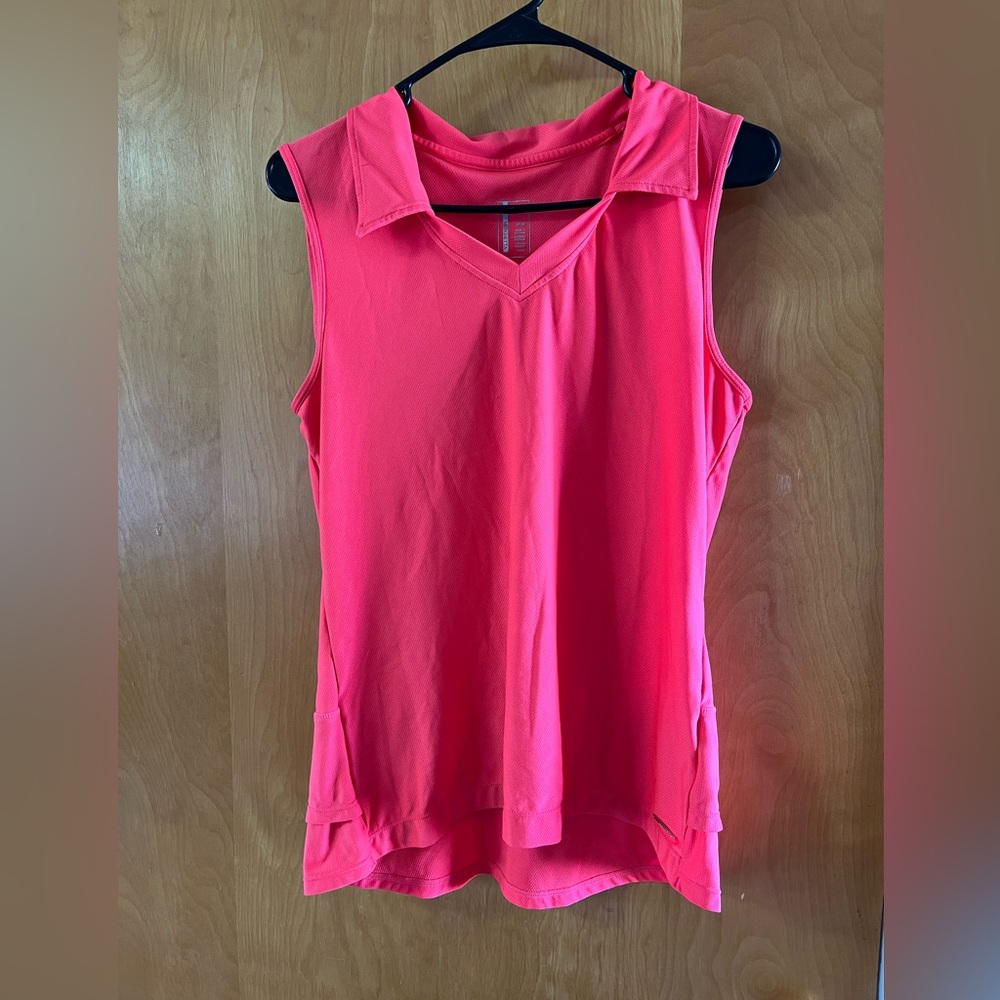 Women’s Mondetta Pink Sleeveless Athletic Sports Shirt, Size Medium